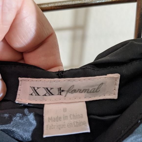 XXI Formal (Forever 21) mini dress w/ spag straps. Size: 8. Goth/Punk/Black - Picture 9 of 16